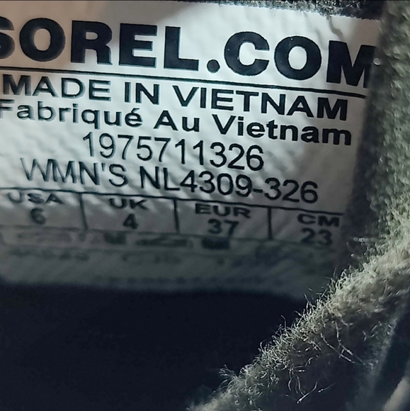 Sorel Caribou Leather Waterproof Alpine Snow Combat Cyber Green Yellow Boot Wm 6 - Picture 10 of 10